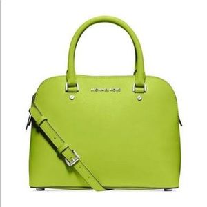 Authentic Lime Green Michael Kors Satchel